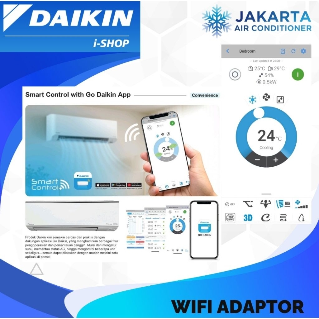 Jual DAIKIN Wifi Adaptor AWE56A01 Original - Adaptor Wifi AC Daikin Ori ...
