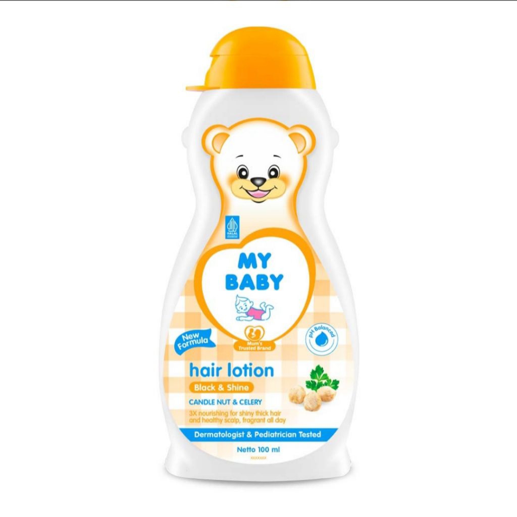 Jual My Baby Lotion Rambut Bayi Black & Shine 100 ml | Shopee Indonesia