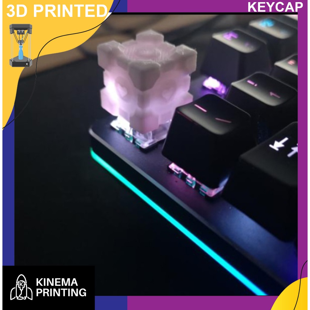Jual Companion Cube Keycap Plastik PLA for Mechanical Keyboard - 3D ...