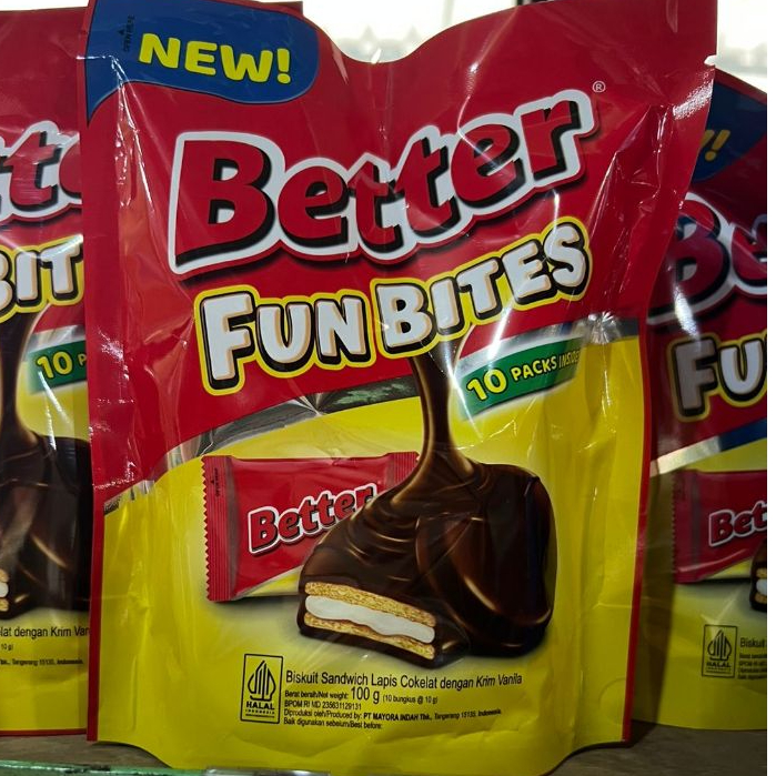 Jual Better Fun Bites Coklat Vanila Sandwich Pouch | Shopee Indonesia