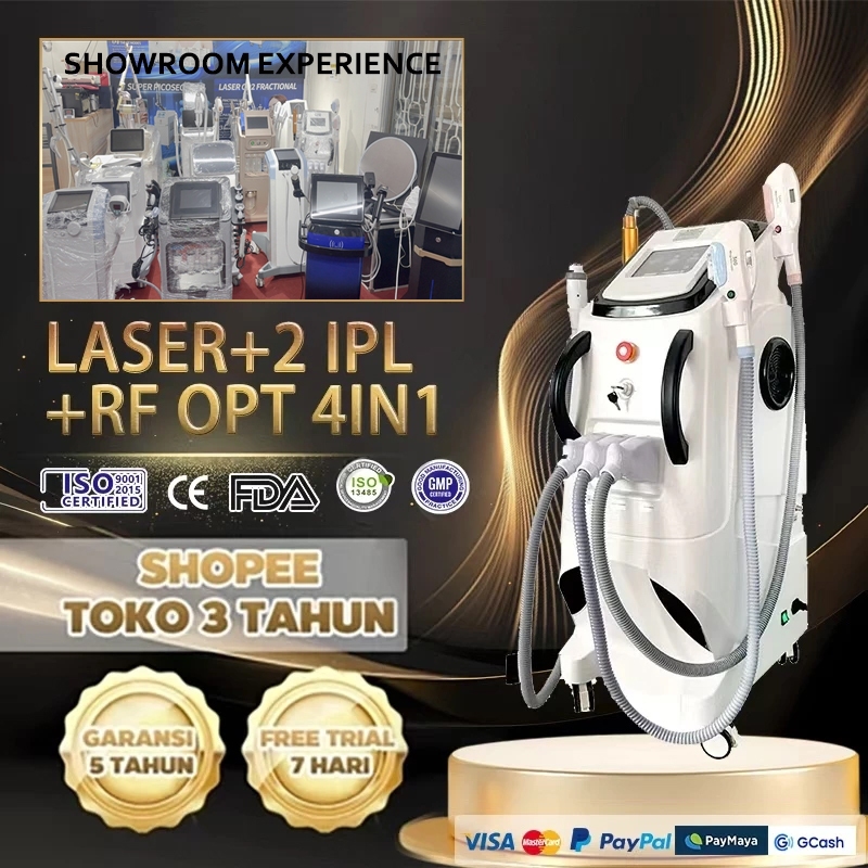 ⚡ready stok⚡laser picosecond 4in1 pico laser IPL laser Hair Removal Laser  menghilangkan Tattoo OPT SHR RF in laser ndyag pico laser penghapus 