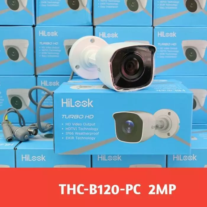 HiLook Kamera CCTV Analog Outdoor THC-B120PC 2MP Full HD 1080p Tahan Cuaca Support Semua DVR