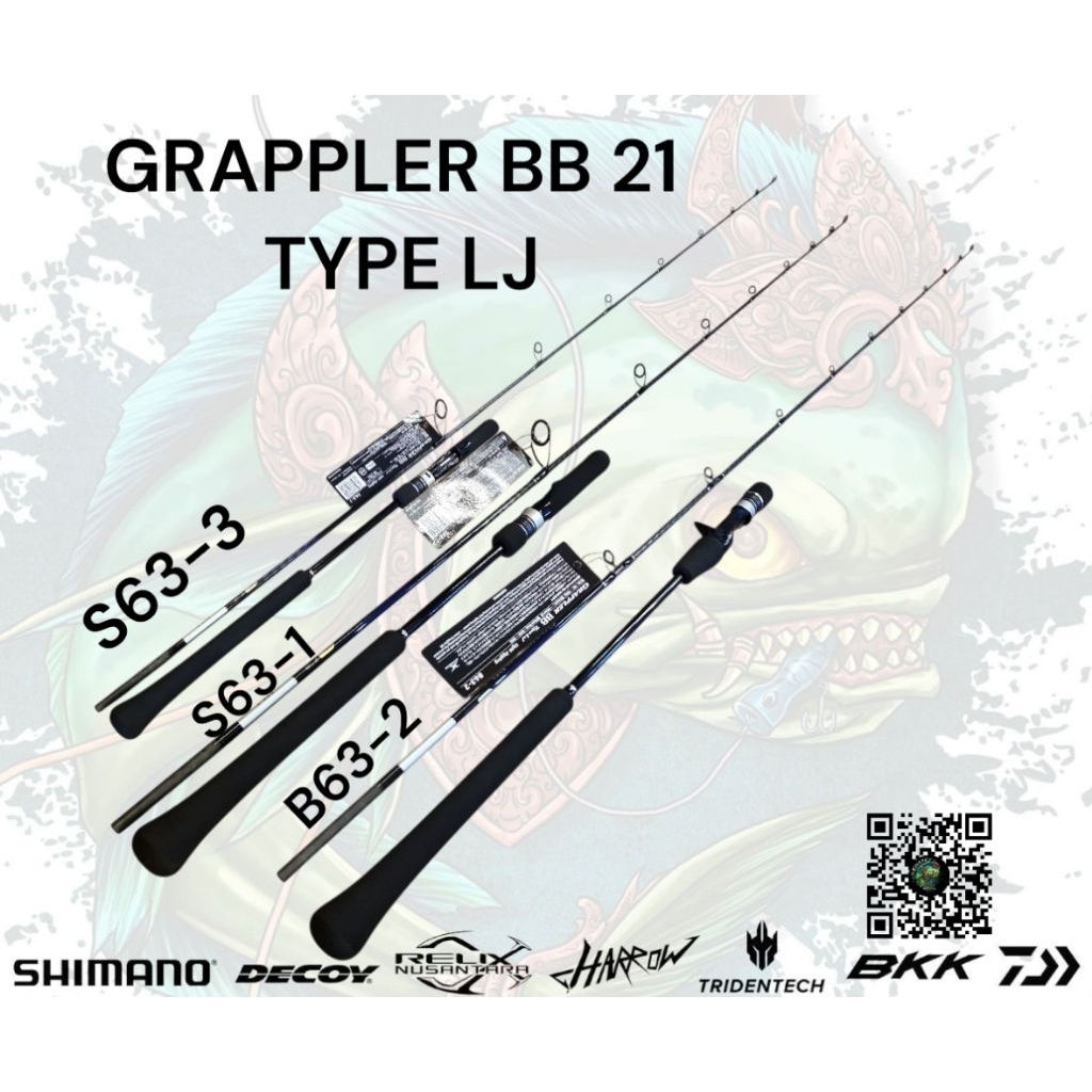 Jual SHIMANO GRAPPLER BB 21 TYPE LJ B63-2 / S63-1 /S63-3 | Shopee
