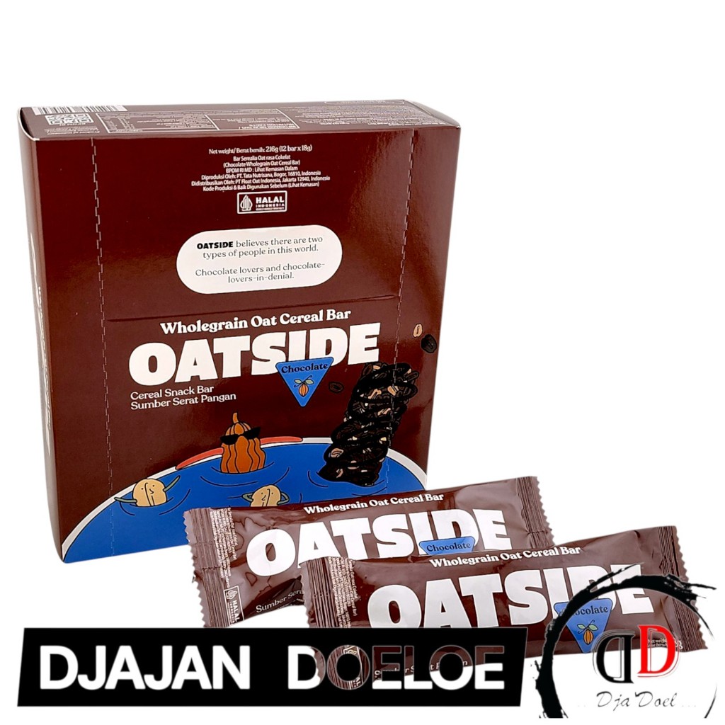 Jual Oatside Wholegrain Oat Cereal Bar BOX - Netto 18gr x 12 bks ...