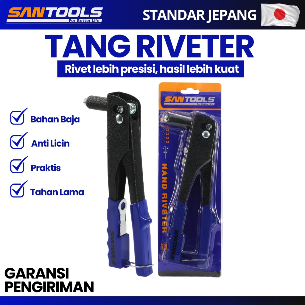 Jual SANTOOLS Tang Rivet Tangan Hand Riveter Pop Rivet Pliers Aluminium ...