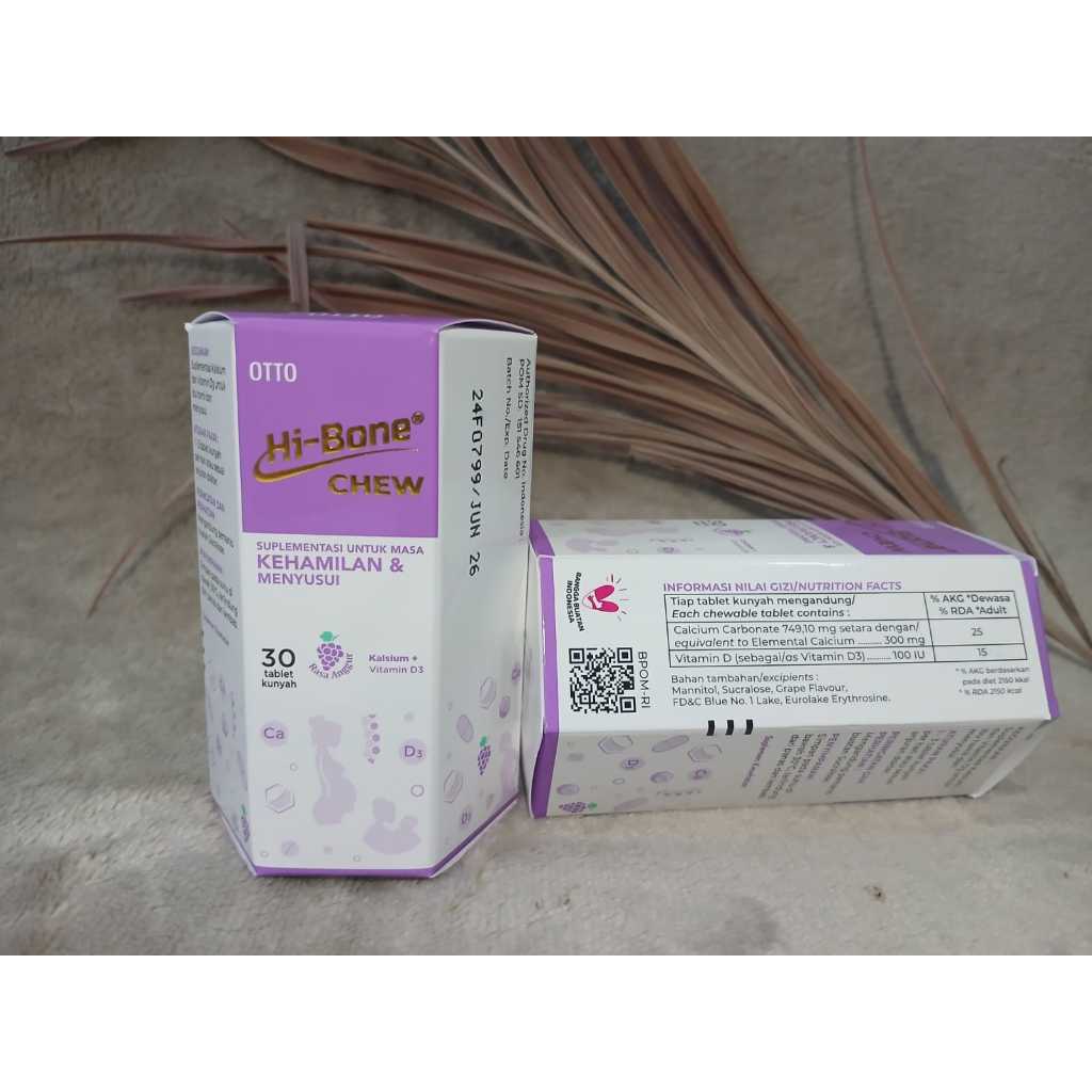 Jual Hi-Bone Active Chewable Tablet Grape | Shopee Indonesia