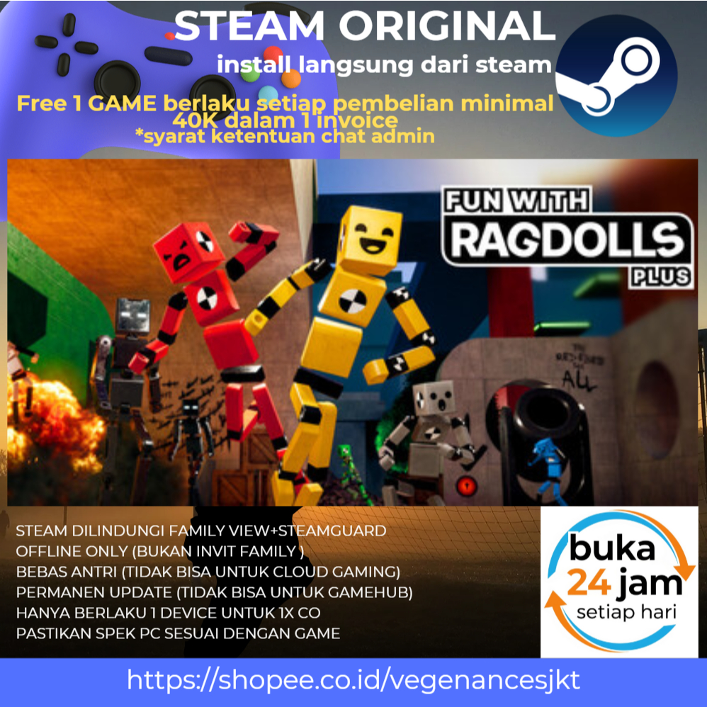 Jual Fun with Ragdolls Plus Offline PC Game Original + Latest | Shopee ...
