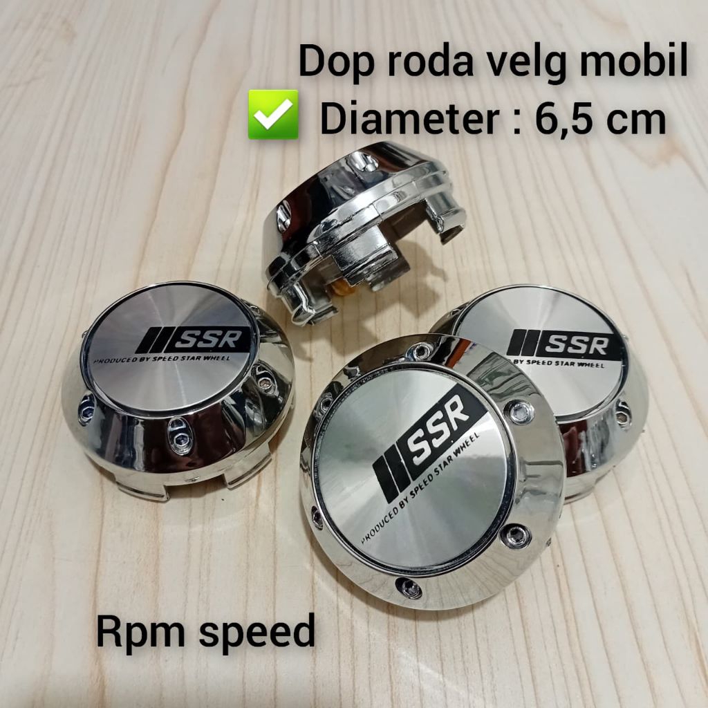 Jual DOP RODA VELG MOBIL VARIASI KERUCUT CRHOME BAUT SSR DIAMETER 6,5 ...
