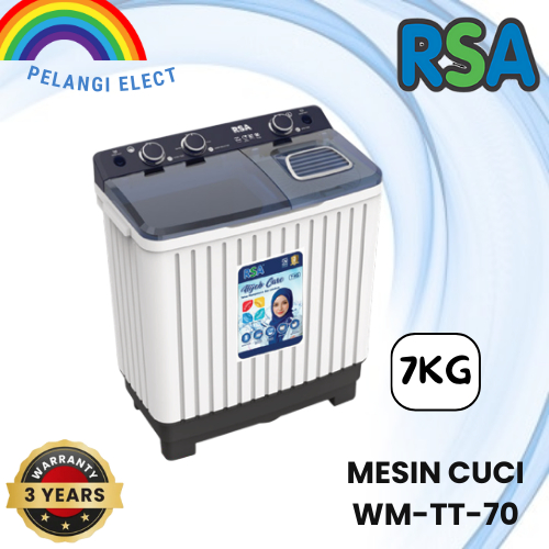 Jual RSA Mesin Cuci 2 Tabung WM-TT-70 7kg Lint Filter Water Filter 2 ...