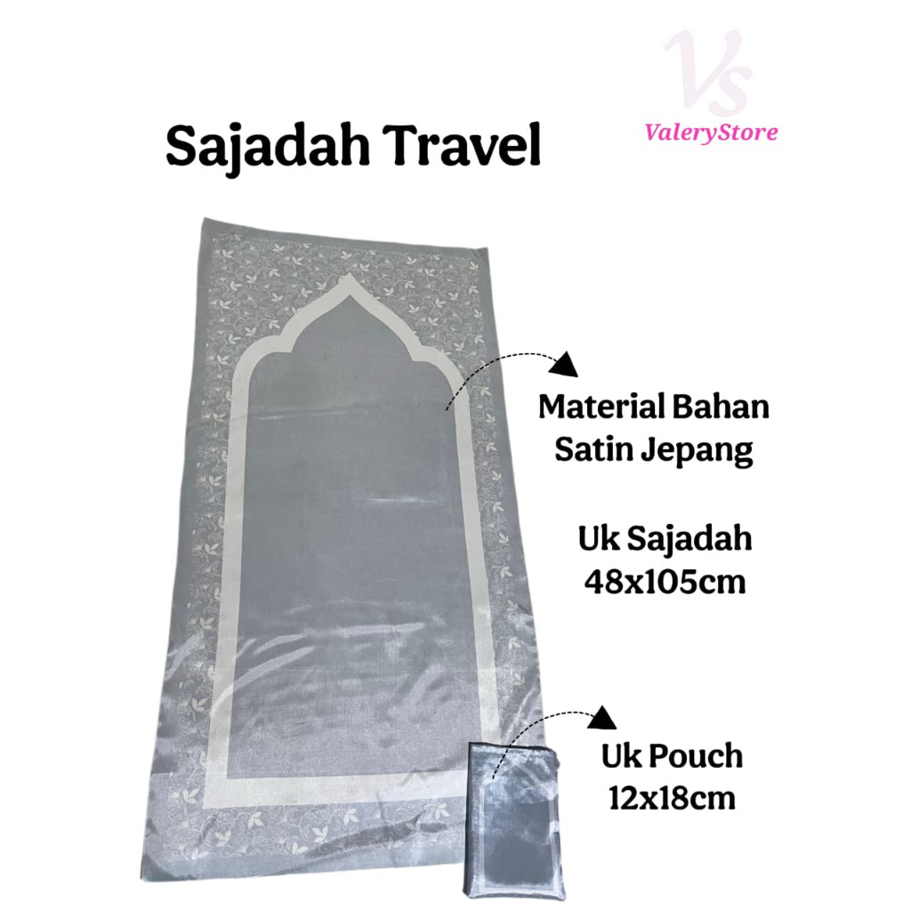 SAJADAH TRAVEL / SAJADAH SOUVENIR TAHLILAN / HAJI / AQIKAH DAN PESTA FREE POUCH BISA CUSTOME NAMA LOGO TULISAN DAN CUSTOME DESIGN SENDIRI