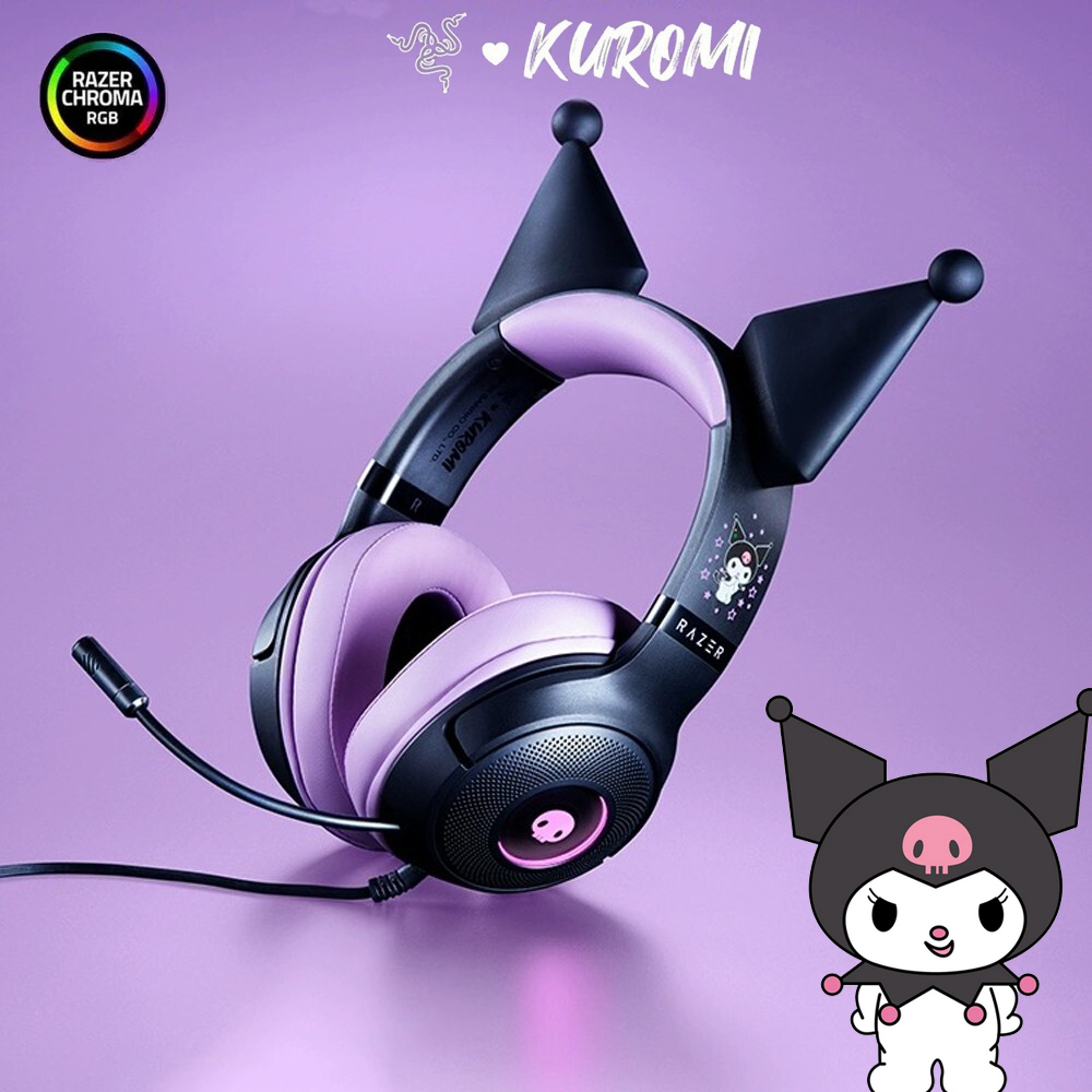 Jual Razer Kraken V3 X Kuromi Special Edition - ULTRA-LIGHT COMFORT FOR ...