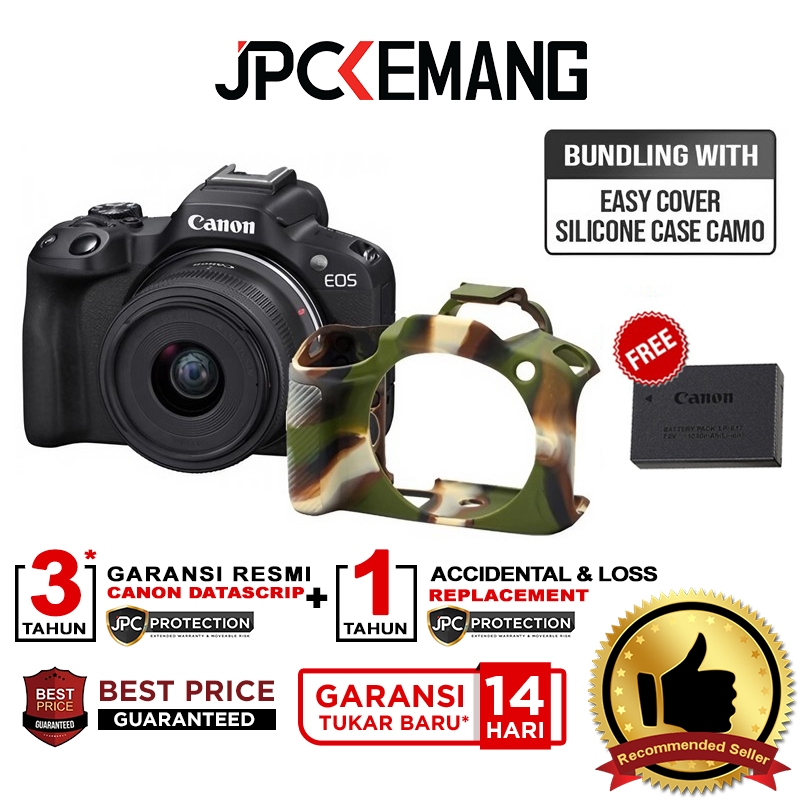 Canon EOS R50 kit 18-45mm Mirrorless Camera EOS R 50 18-45 mm Garansi Resmi