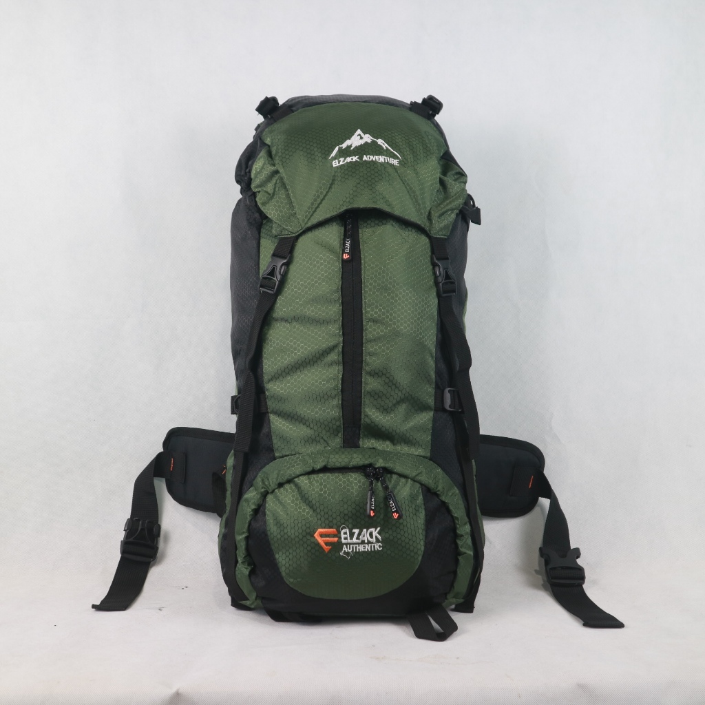 CLRBGS Tas Keril Ransel Gunung 50 Liter Backpack Outdoor Hiking Camping  Pria Gratis Mantel RC