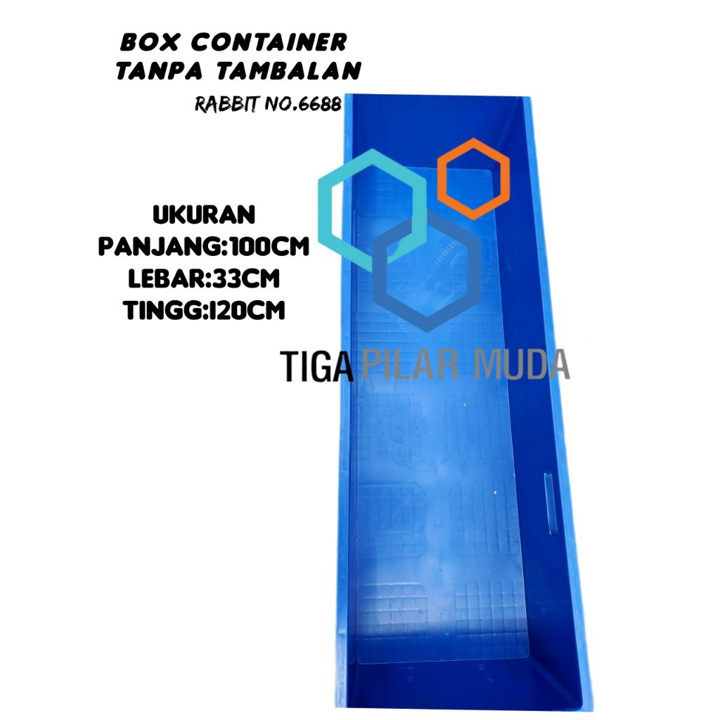 Jual Box Container industri 6688 ukuran. 100×33×20 tanpa tambalan Cocok ...