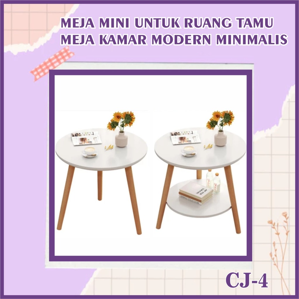 Jual Meja Mini Untuk Ruang Tamu Modern Minimalis Coffe Table Aesthetic ...