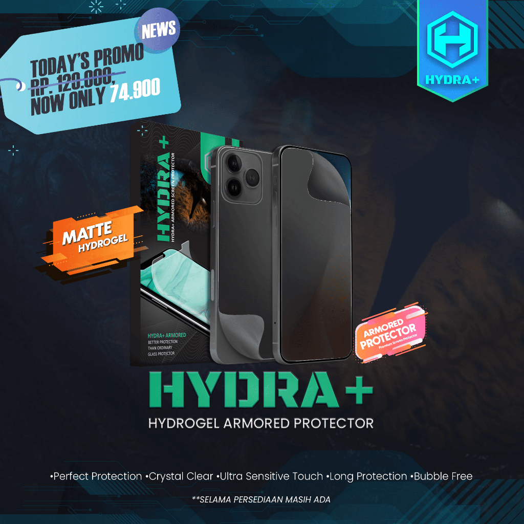 Jual HYDRA+ MATTE ANTI GLARE Semua Tipe - Anti Gores Hydrogel - Not ...