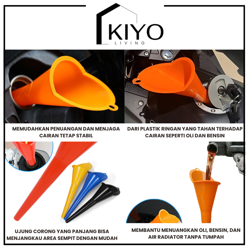 Jual KIYO Corong Oli Minyak Air Bensin Radiator Kapal Motor Mobil ...