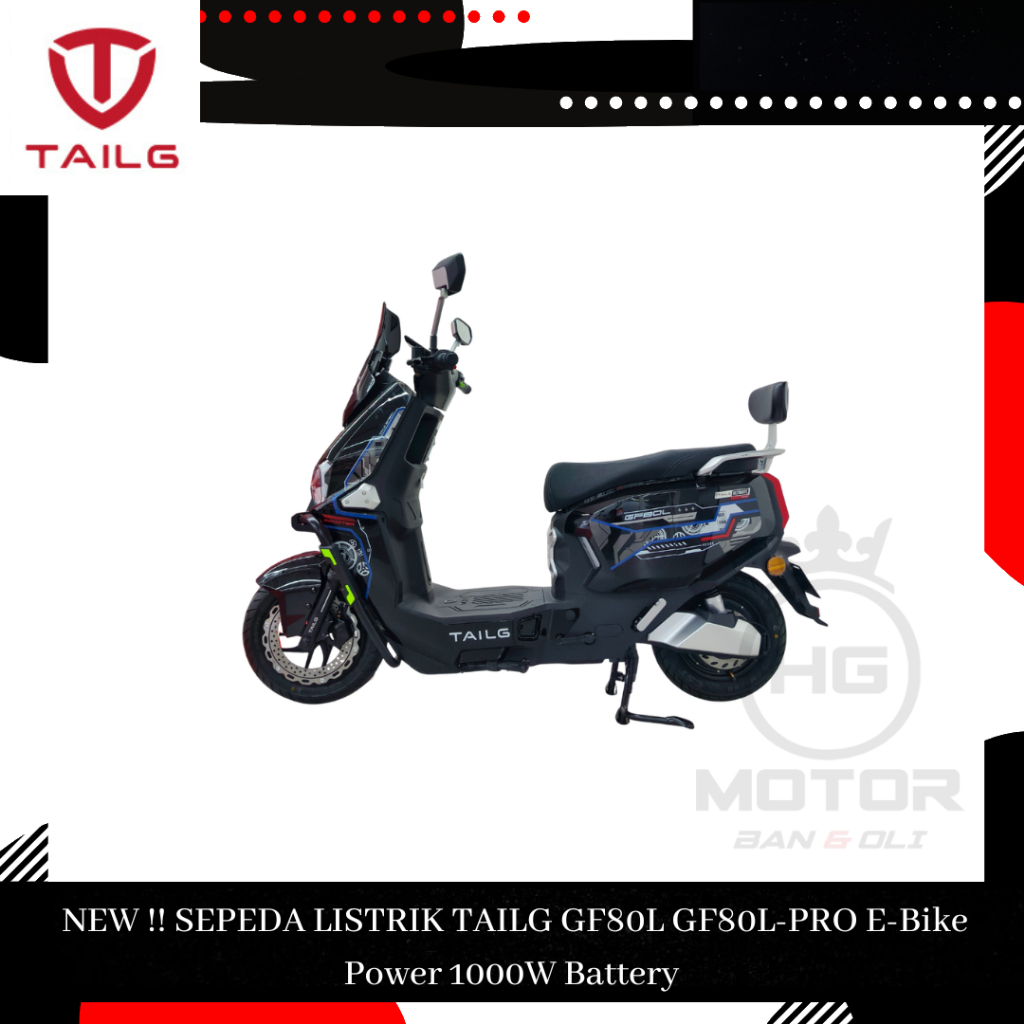 Jual NEW !! SEPEDA LISTRIK TAILG GF80L GF80L-PRO E-Bike Power 1000W ...