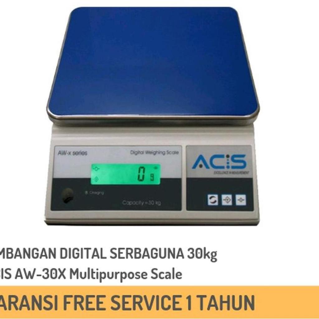 Jual ACIS Timbangan Digital Meja 30kg AW-30X Akurat 2g Accurate Digital ...