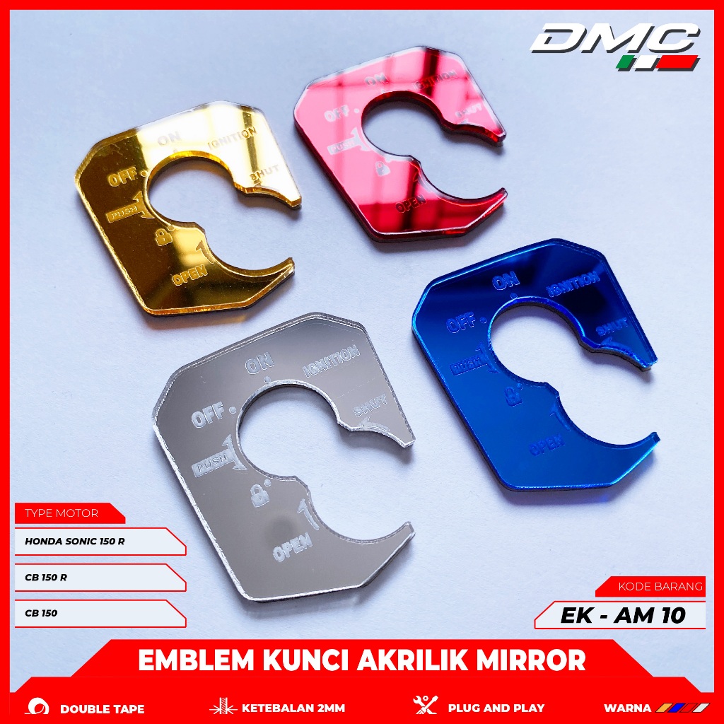 Emblem Kunci Akrilik Motor Honda Sonic 150R, CB 150R, CB 150 - Garnish Kunci Akrilik - EK AM 10