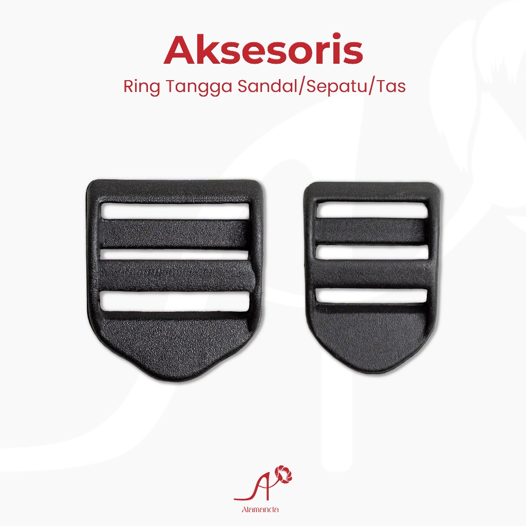 Jual Aksesoris Ring Tangga / Ring Ransel Tas Plastik Warna Hitam ...