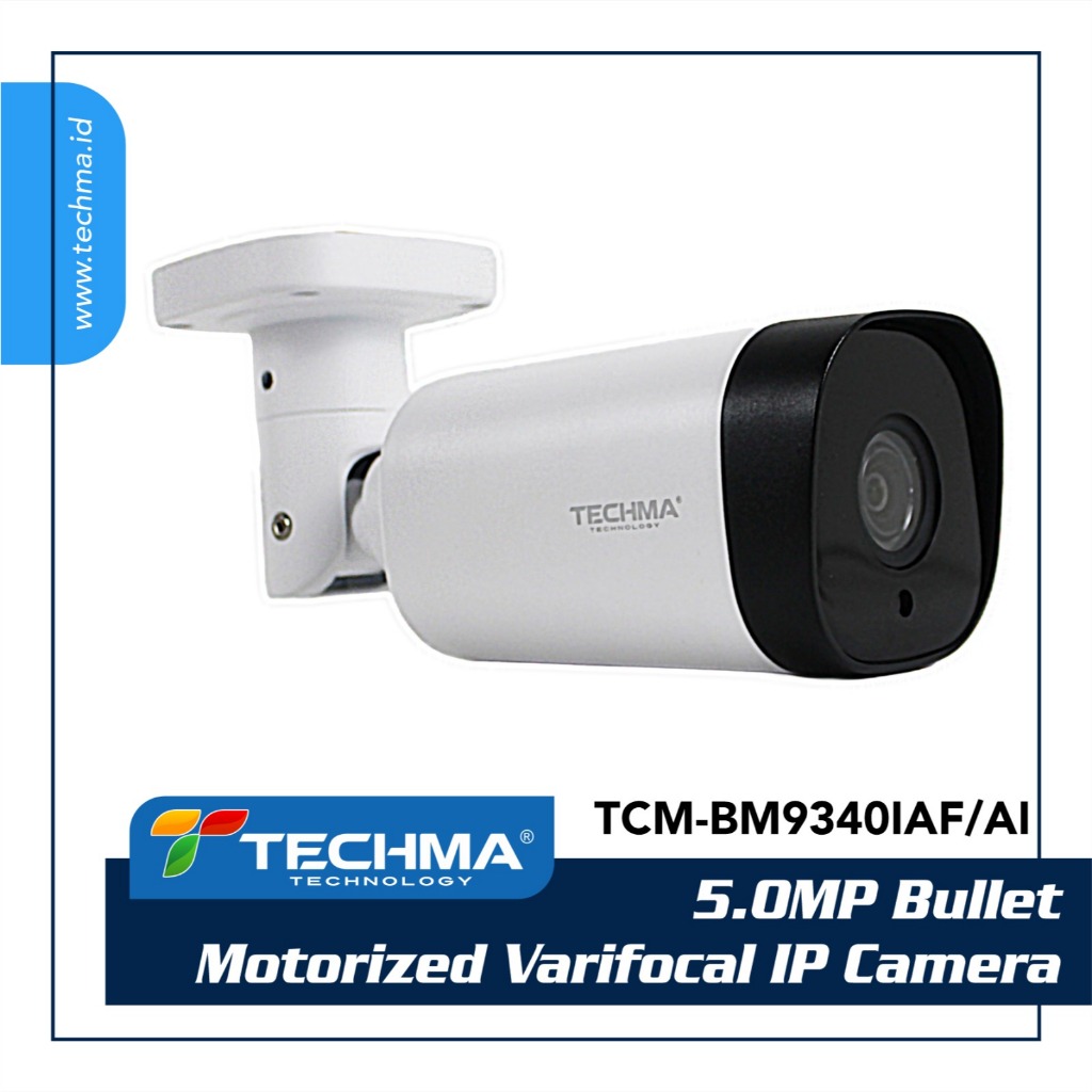 Jual Techma 5.0MP Motorized Varifocal IP Camera IR [Human Shape AI ...