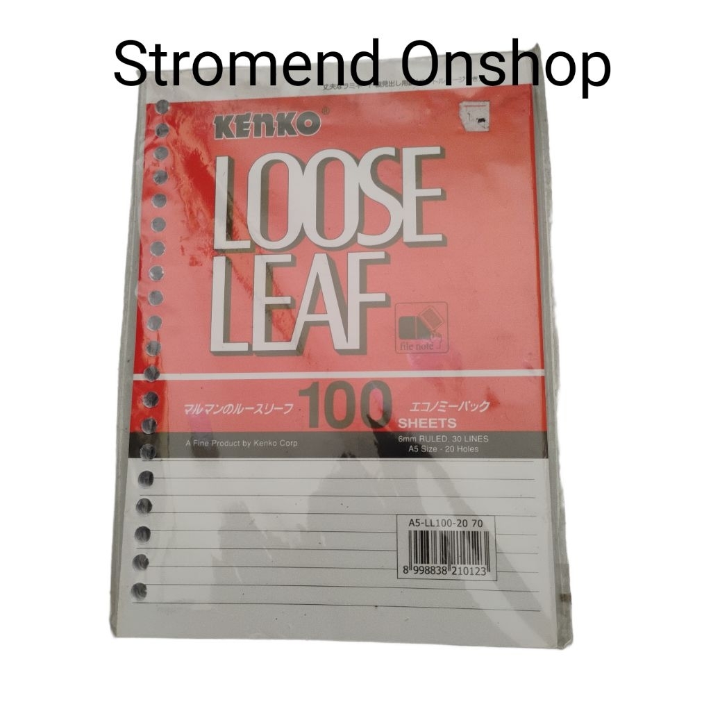 Jual Isi File Binder KENKO Loose Leaf A5 100 lembar | Shopee Indonesia