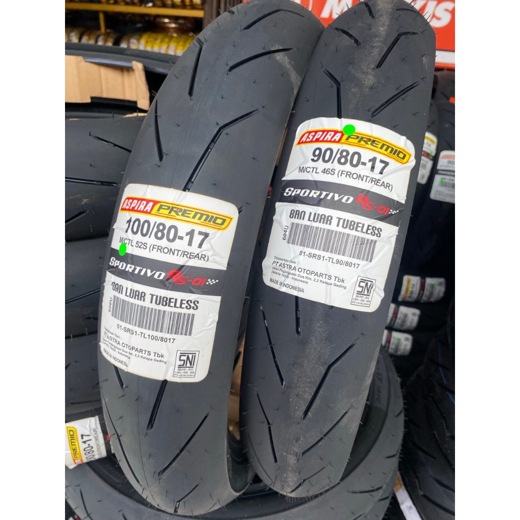Jual [READY COD] BAN ASPIRA PREMIO 90/80-17, 100/80-17 SPORTIVO RS01 ...