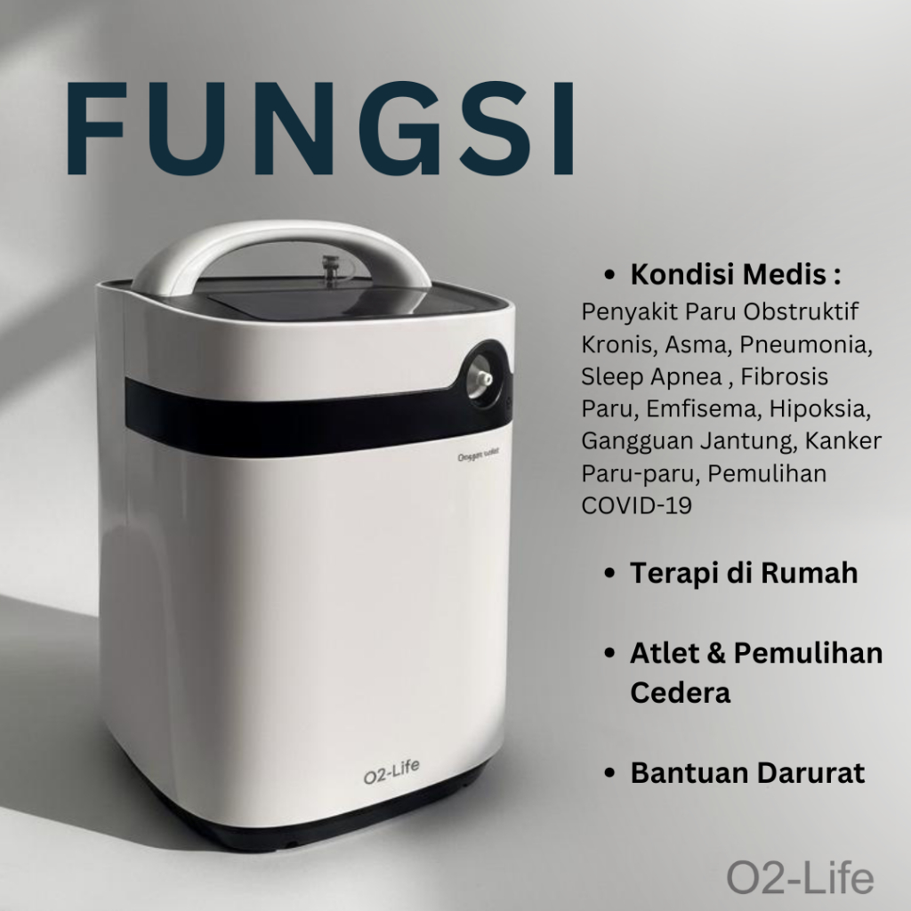 Jual Oxygen Concentrator 2 liter dan 1 liter O2-Life Mesin Pengganti ...