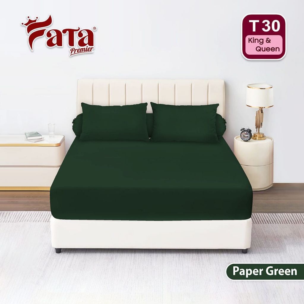 Jual FATA - Sprei Polos Emboss Paper green Ukuran King 180x200 / Queen ...