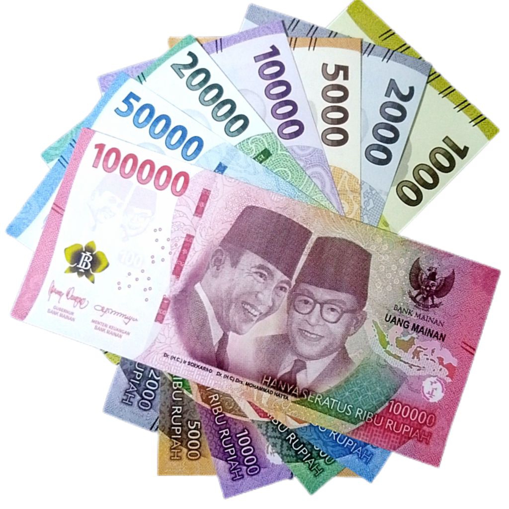 Jual 20 LEMBAR UANG KERTAS MAINAN ANAK UANG UANGAN REPLIKA BAHAN MAHAR ...