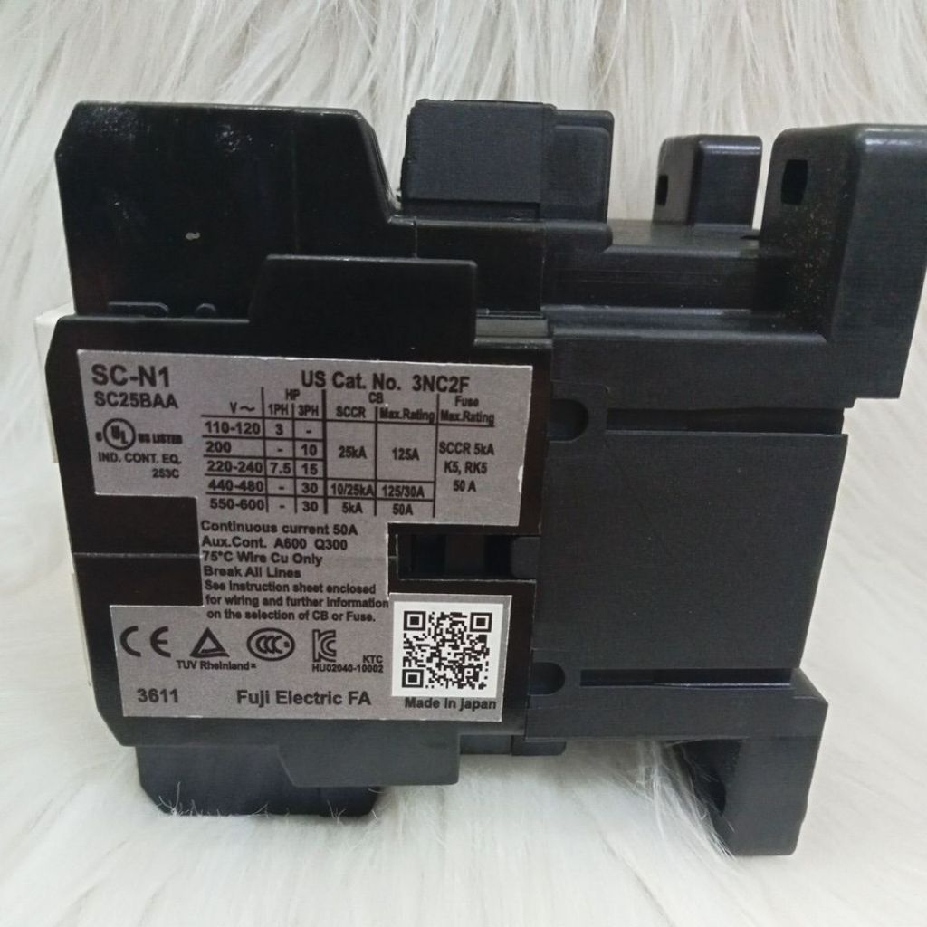 Jual contactor/kontaktor Fuji 50a scn1 220vac/110vac/380vac kontaktor ...