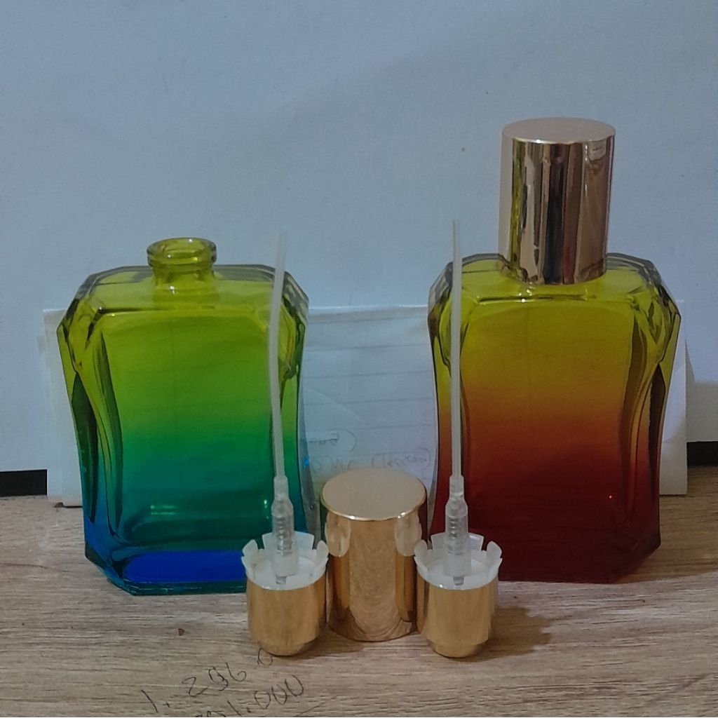 Jual Botol parfum warna 30ml INOKU type semi press bahan kaca premium ...