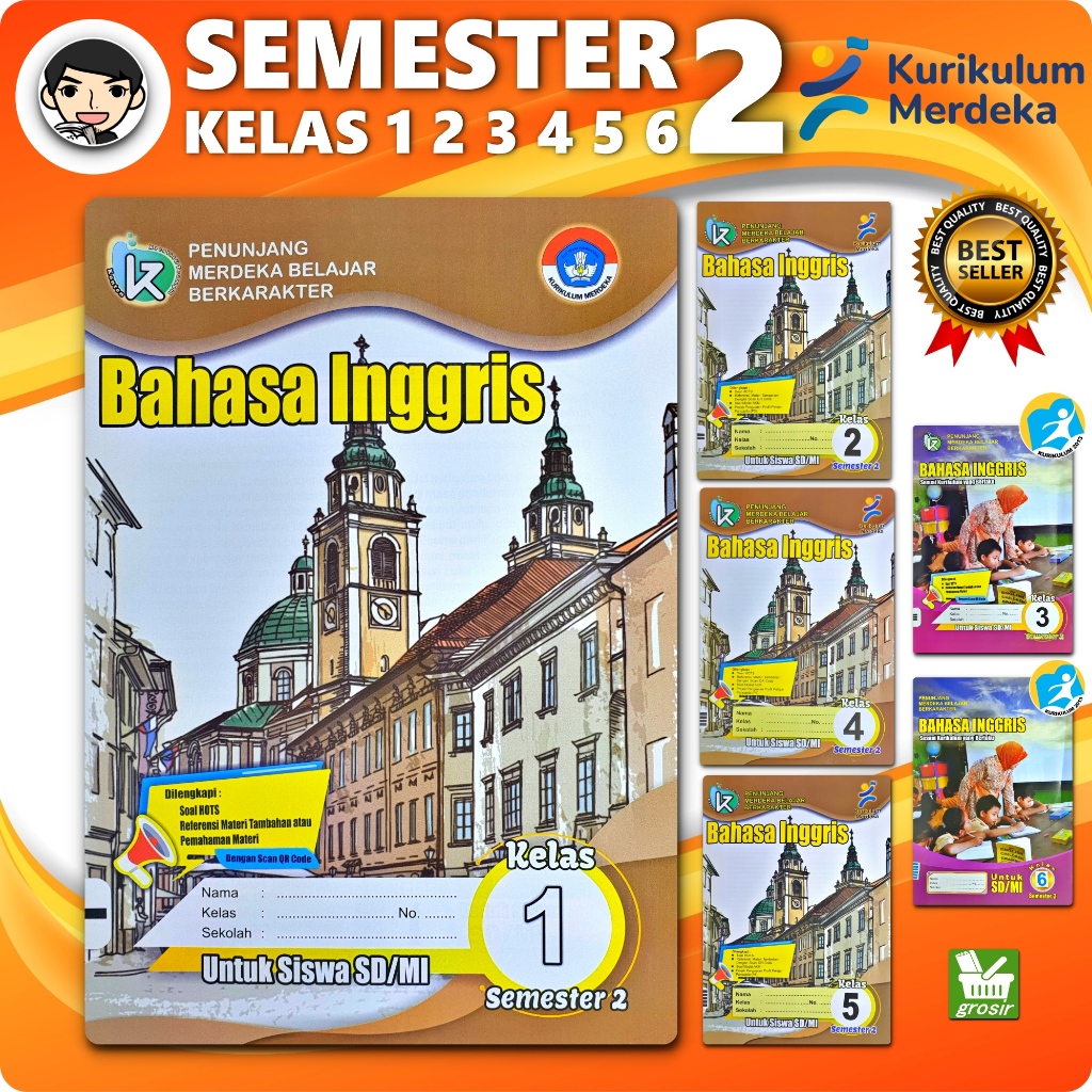 Jual BUKU LKS BAHASA INGGRIS SD KELAS 1 2 3 4 5 6 SEMESTER 2 KURIKULUM ...