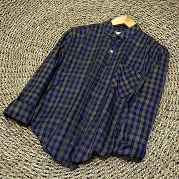 HEYTUAN Kemeja Flanel Pria Lengan Panjang Hem Premium Kotak Baju Modern Unisex
