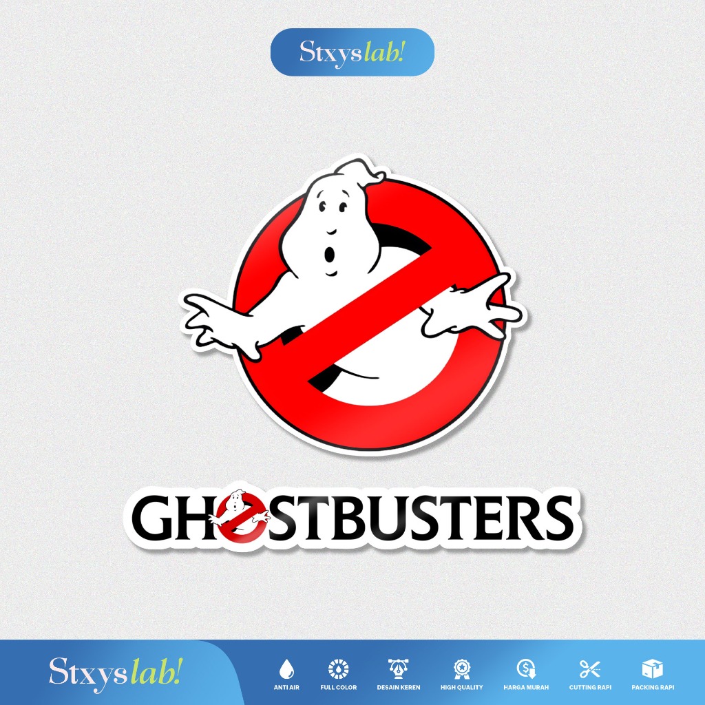 Jual Sticker Vinyl Ghostbusters / Tahan Air & Premium Quality / Sticker ...