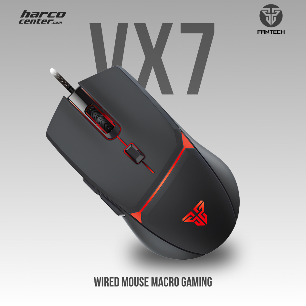 Jual Fantech Crypto VX7 Wired Gaming Mouse - Kendali Presisi, Macro 6D ...