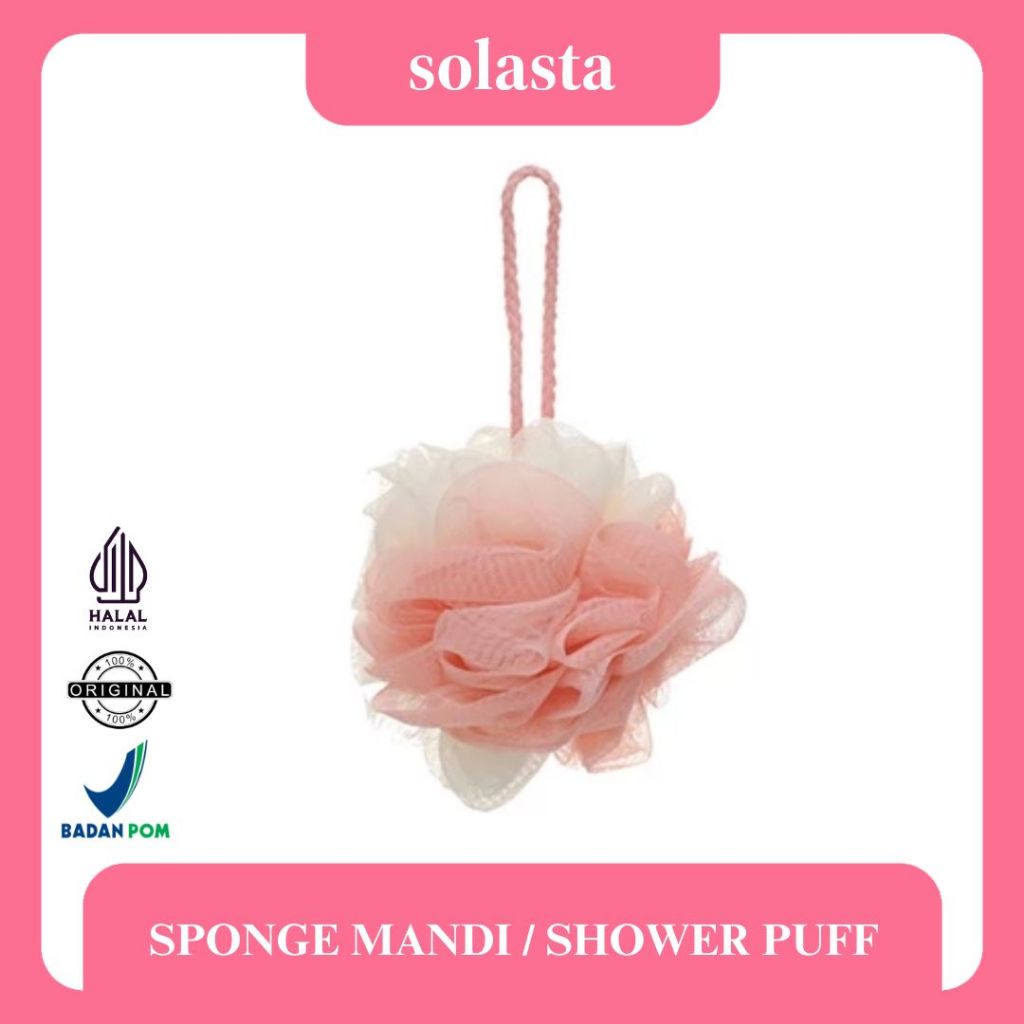 Jual Solasta - SPONGE MANDI / SHOWER PUFF / SPONS MANDI (DIKIRIM RANDOM ...