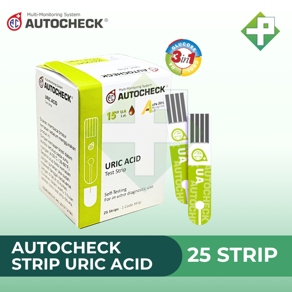 Jual Autocheck - Strip Asam Urat | Strip Uric Acid Isi 25 Pcs ...
