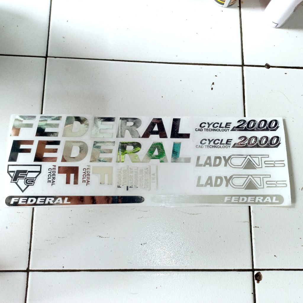 Jual Sticker cutting sepeda FEDERAL FC 2000 LADY CAT | Shopee Indonesia