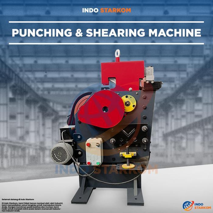 Jual Mesin Potong Plat Siku & Pelubang Plat Besi Punch & Shearing ...