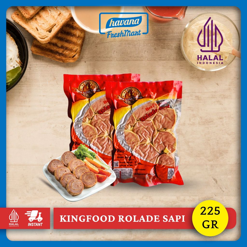 Jual KINGFOOD Rolade Sapi 225gr | Shopee Indonesia