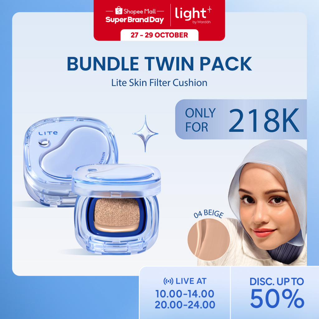 Jual [SUPER BRAND DAY TWINPACK] Light+ by Wardah Lite Skin Filter ...
