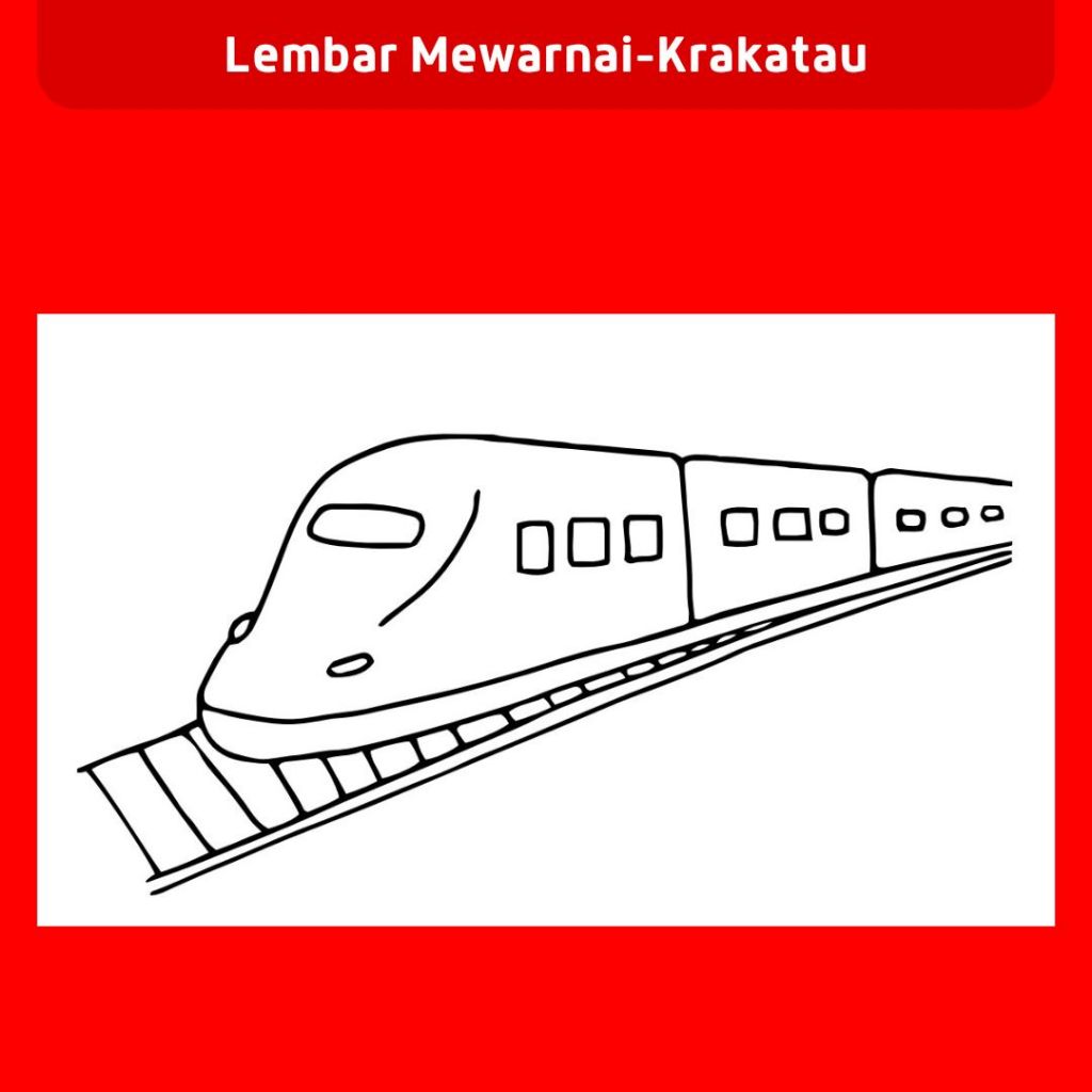 Jual Coloring Sheet Worksheet mewarnai anak tema kendaaraan kereta api ...