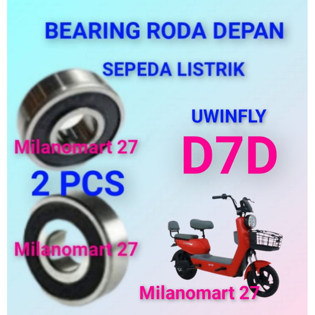 Jual bearing roda depan uwinfly D7D laker klahar roda depan sepeda ...
