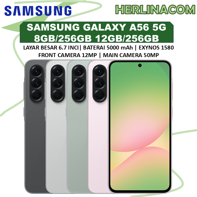 Samsung Galaxy A56 5G | 12GB 256GB | Exynos 1580 | 6.7 inci Super AMOLED