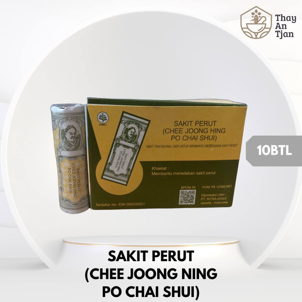 SAKIT PERUT CHEE JOONG HING PO CHAI SHUI | OBAT SAKIT PERUT, KEMBUNG, MUAL