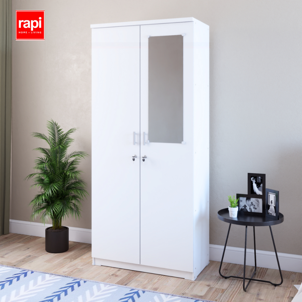 Jual RAPI Lemari Pakaian 2 Pintu / Lemari MInimalist / Lemari Baju ...