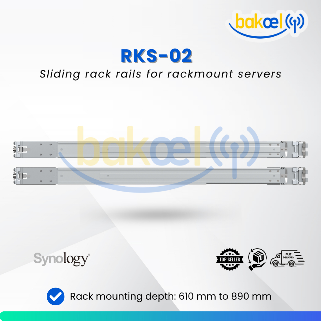 Jual Synology Rail Kit RKS-02 for Synology NAS Rackmount Servers ...