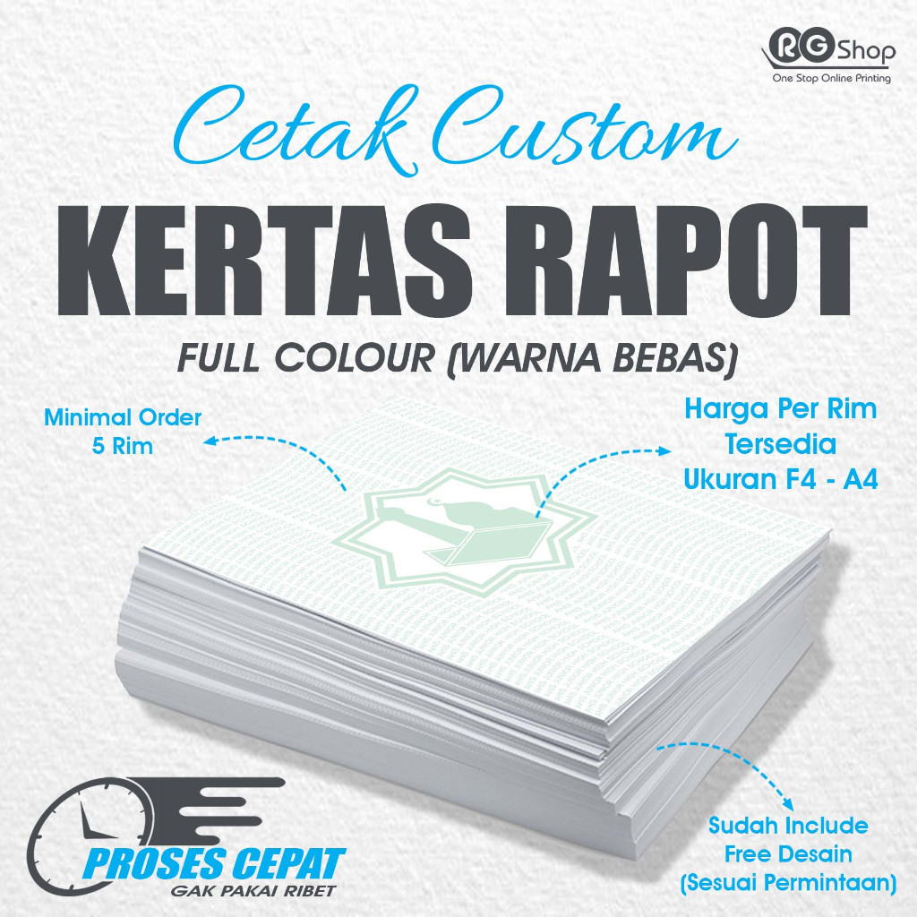 Jual CETAK KERTAS RAPORT CUSTOM K13 FULL COLOUR BEBAS WARNA SESUAI ...